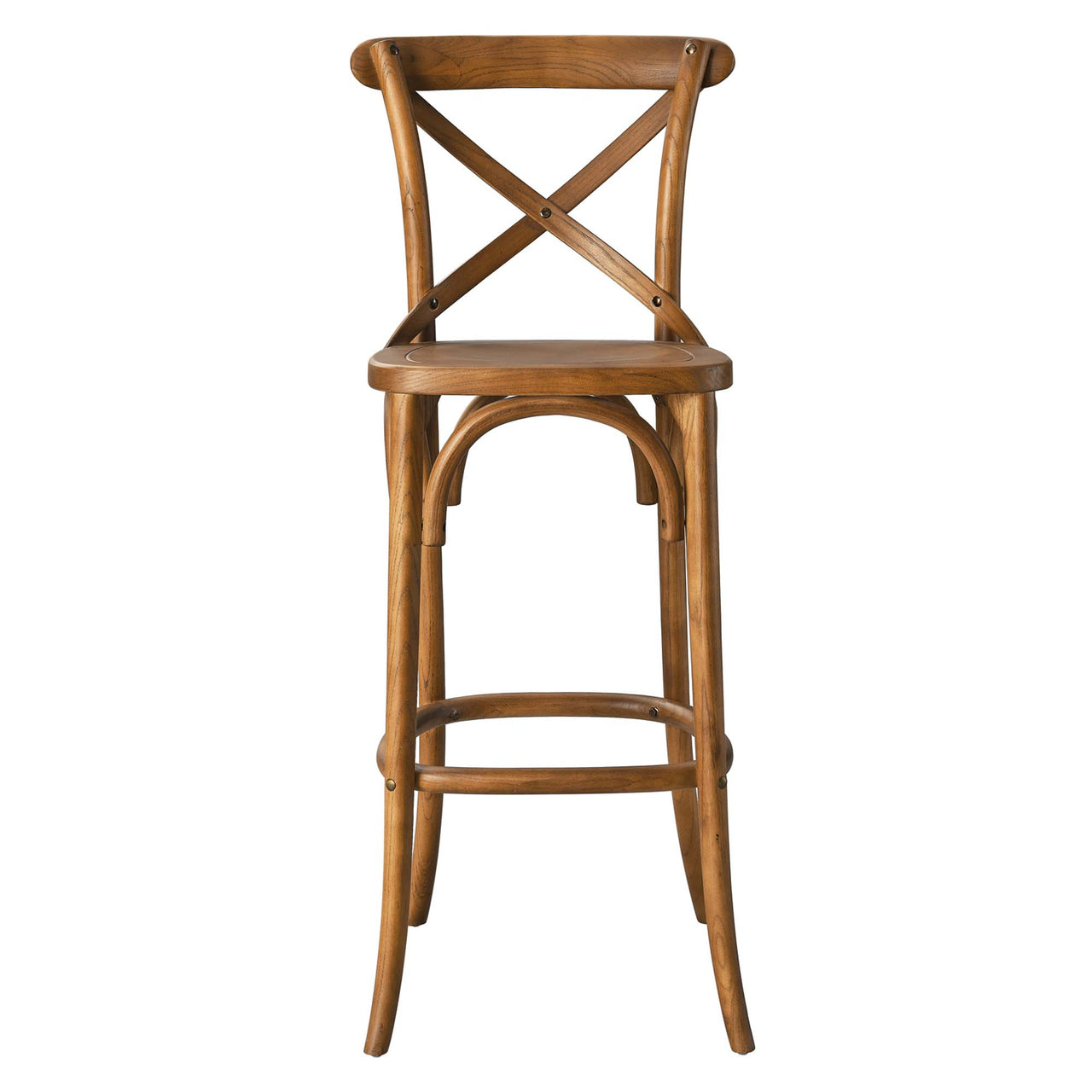 Countryside-Chic Bar Stool, Walnut
