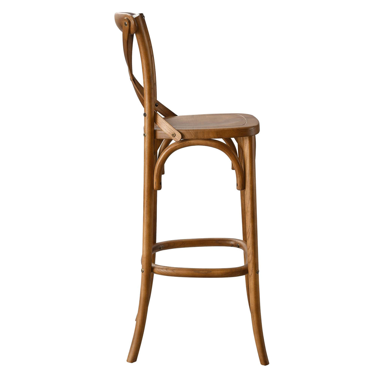 Countryside-Chic Bar Stool, Walnut