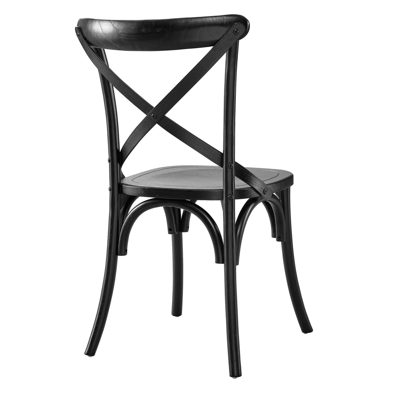 Countryside-Chic Dining Chair, Black
