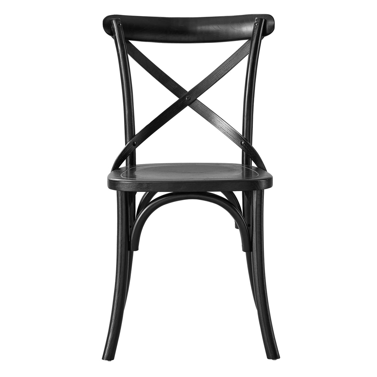 Countryside-Chic Dining Chair, Black
