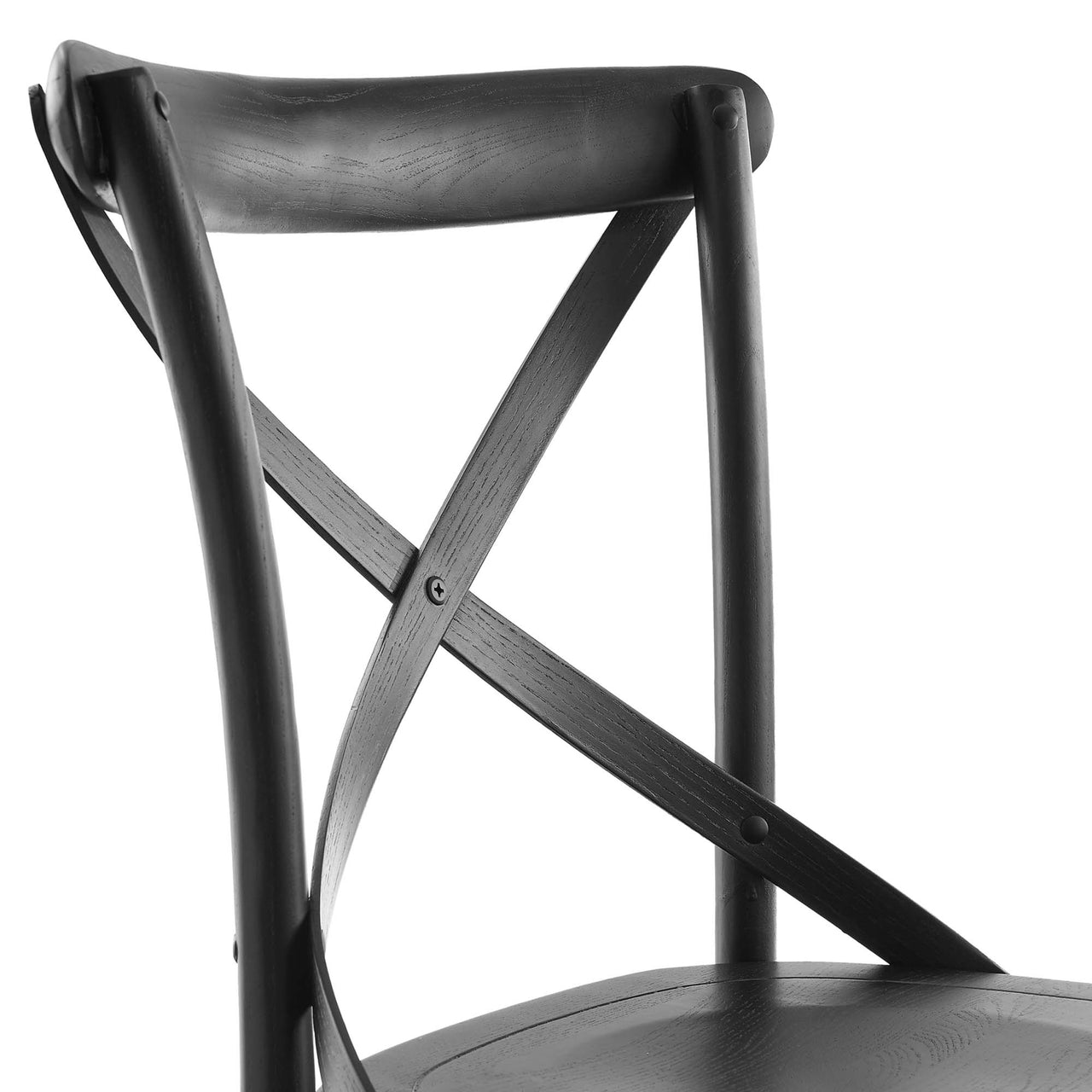 Countryside-Chic Dining Chair, Black