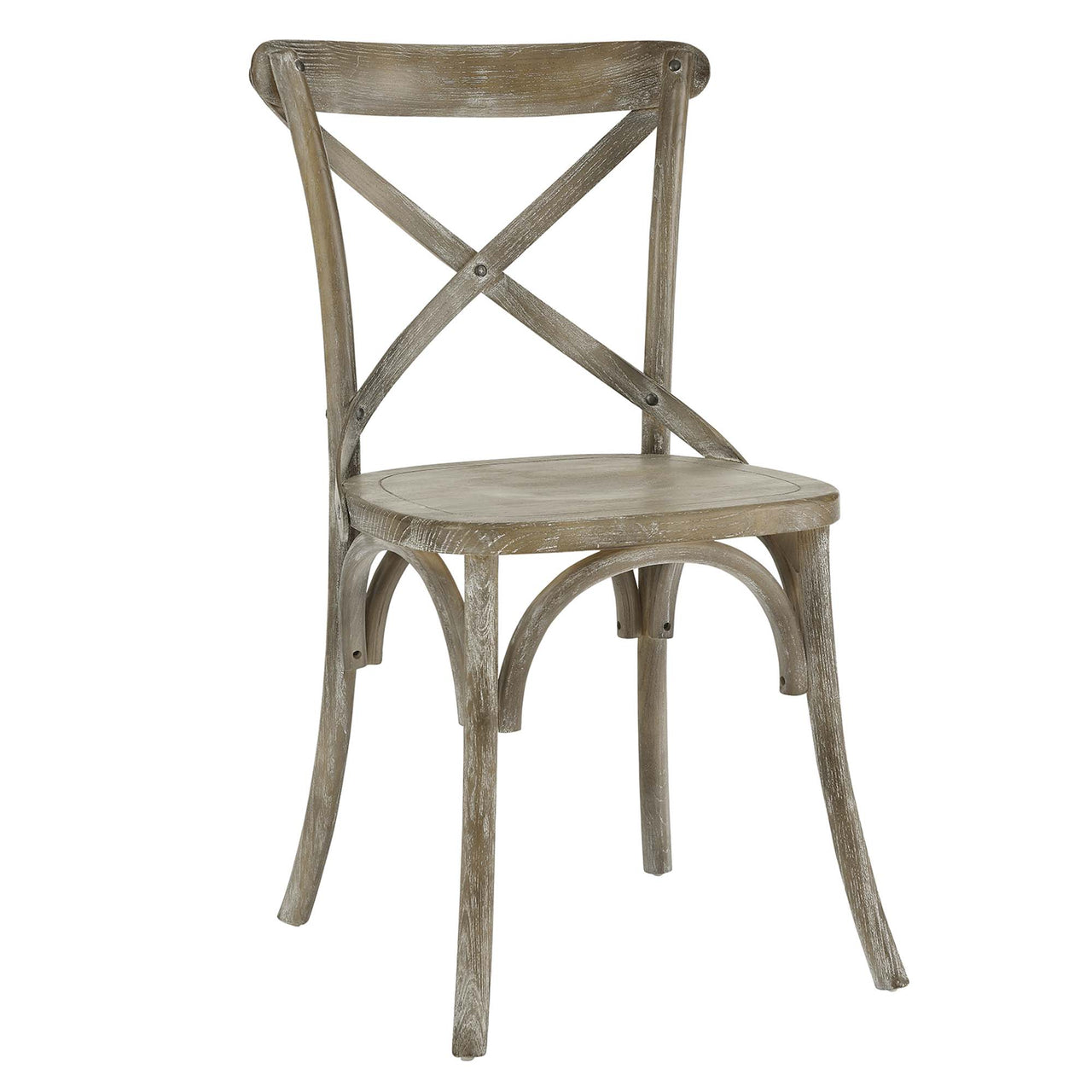 Countryside-Chic Dining Chair, Gray