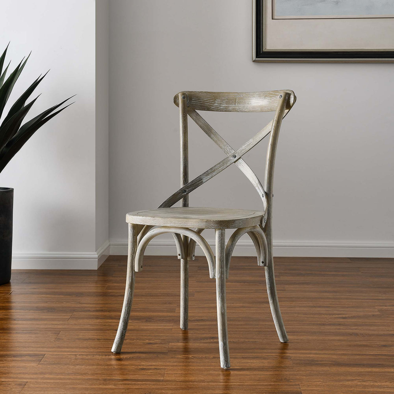 Countryside-Chic Dining Chair, Gray