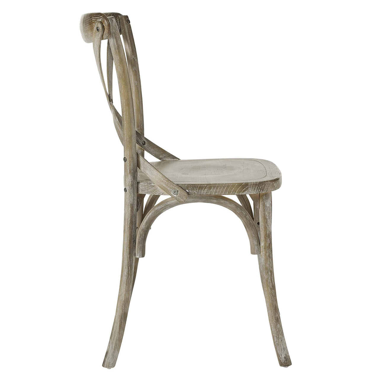 Countryside-Chic Dining Chair, Gray