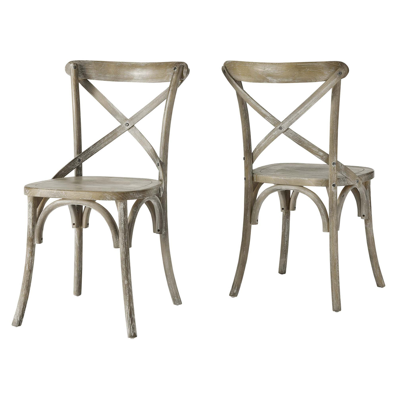 Countryside-Chic Dining Chair, Gray