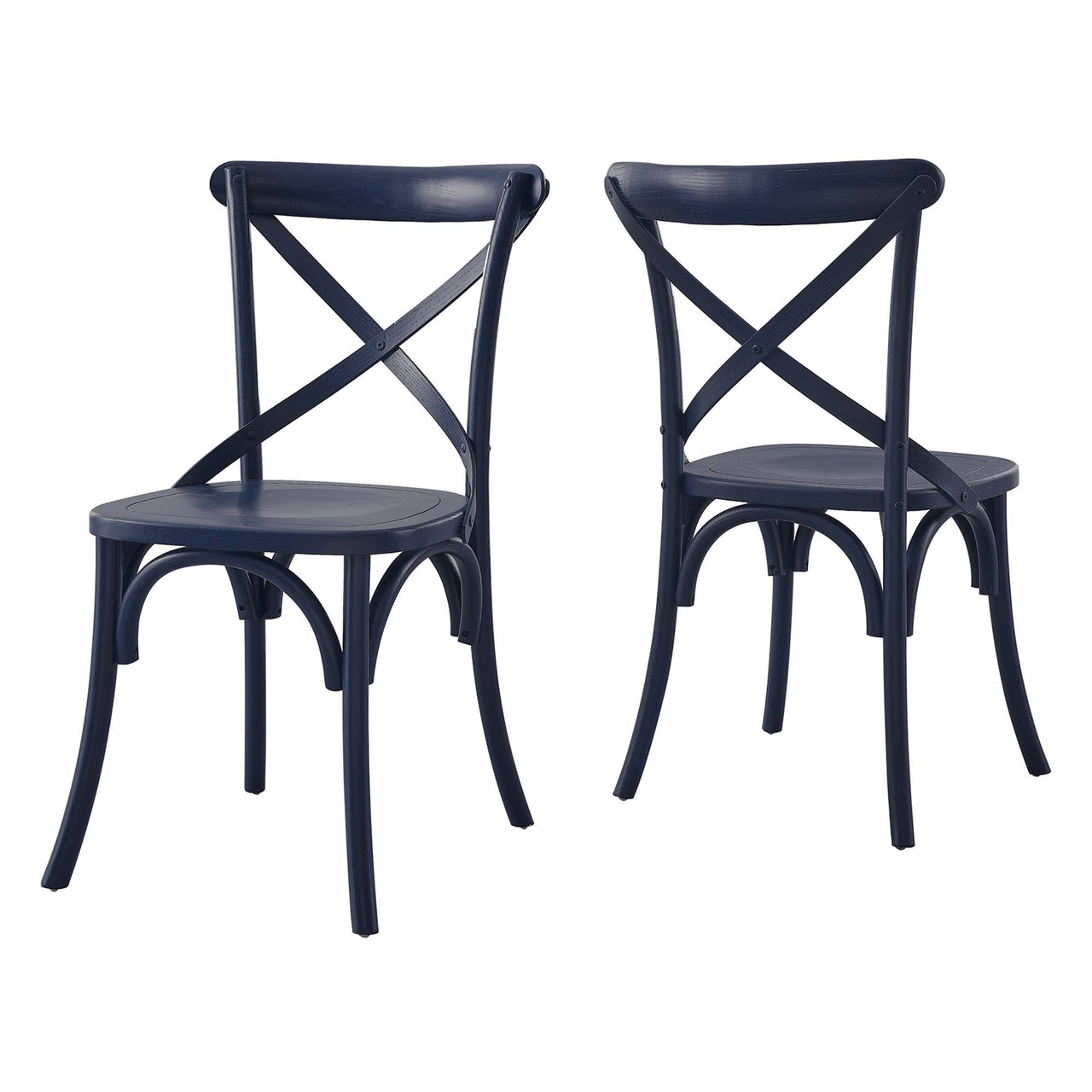 Countryside-Chic Dining Chair, Dark Blue