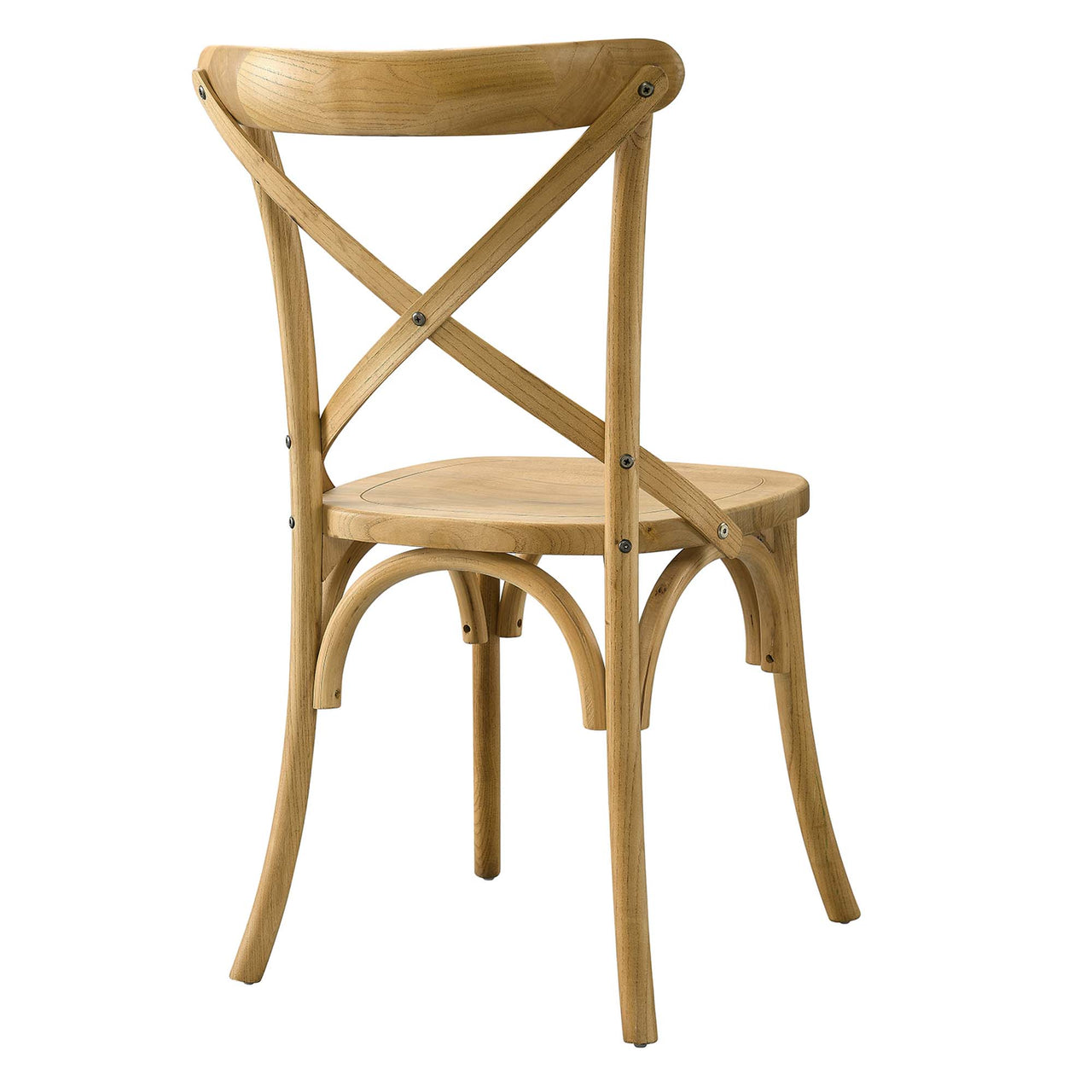 Countryside-Chic Dining Chair, Natural Wood