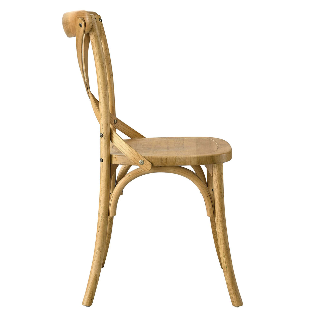 Countryside-Chic Dining Chair, Natural Wood