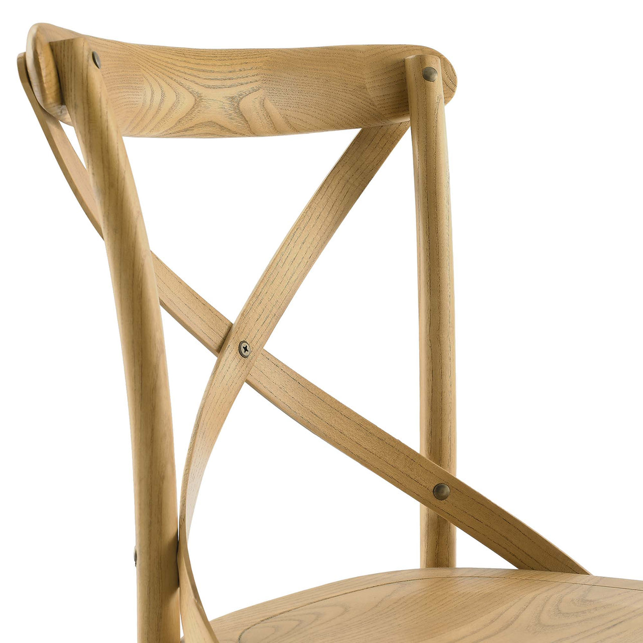 Countryside-Chic Dining Chair, Natural Wood