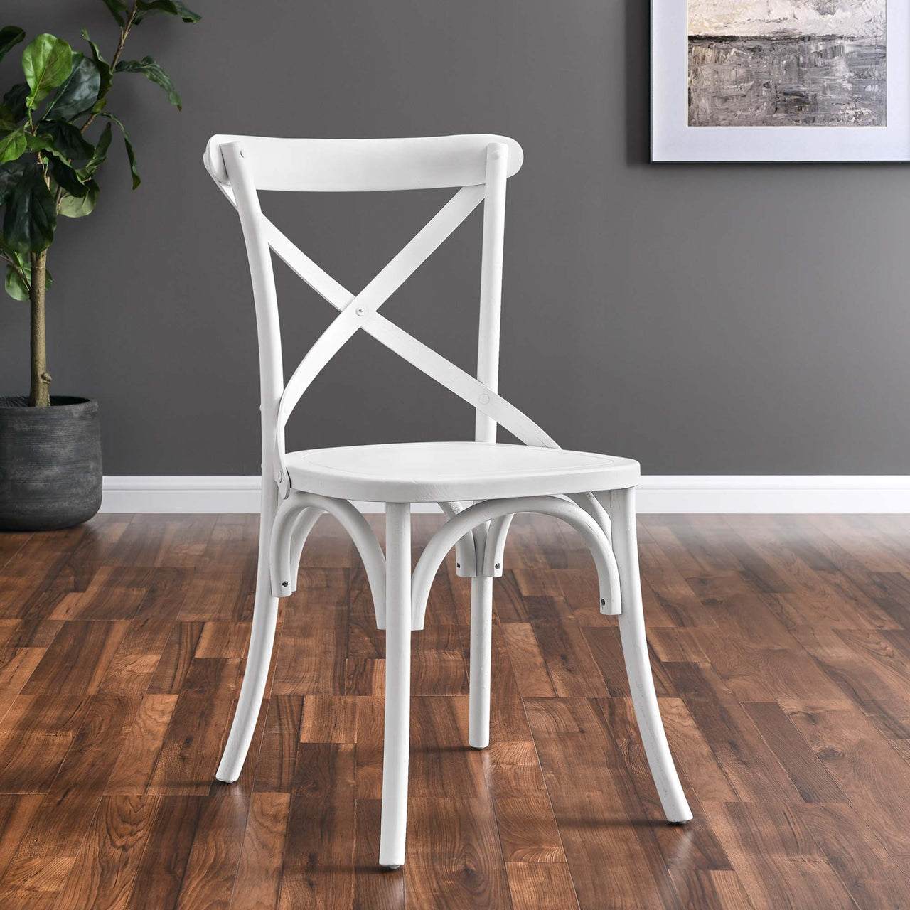Countryside-Chic Dining Chair, White