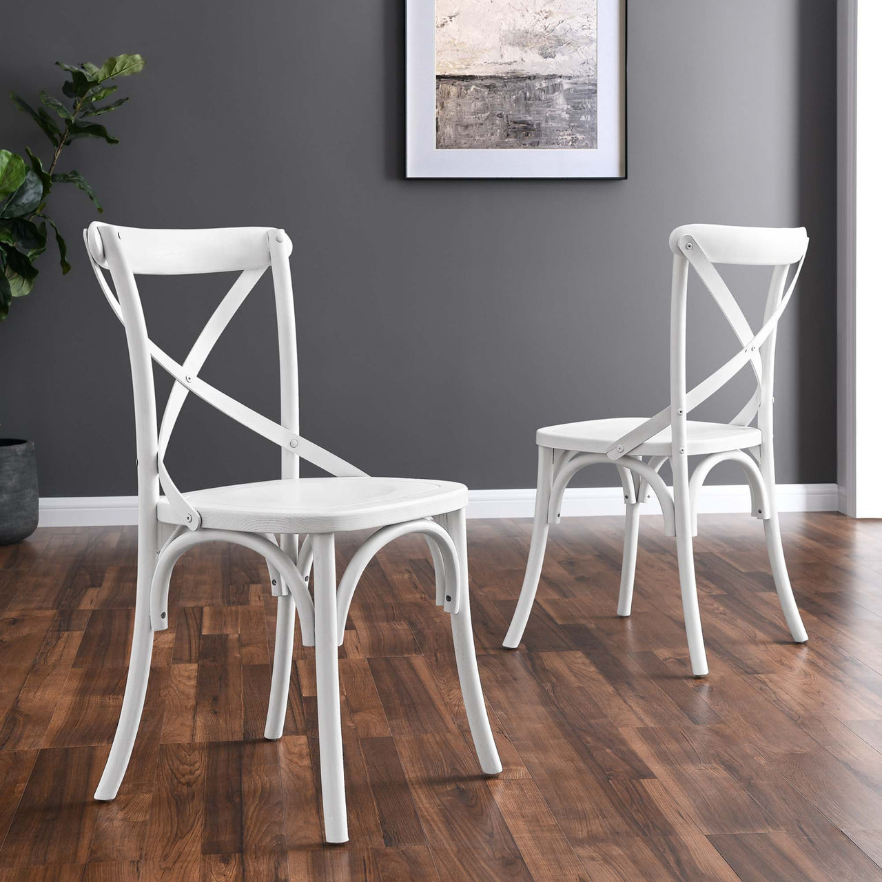 Countryside-Chic Dining Chair, White