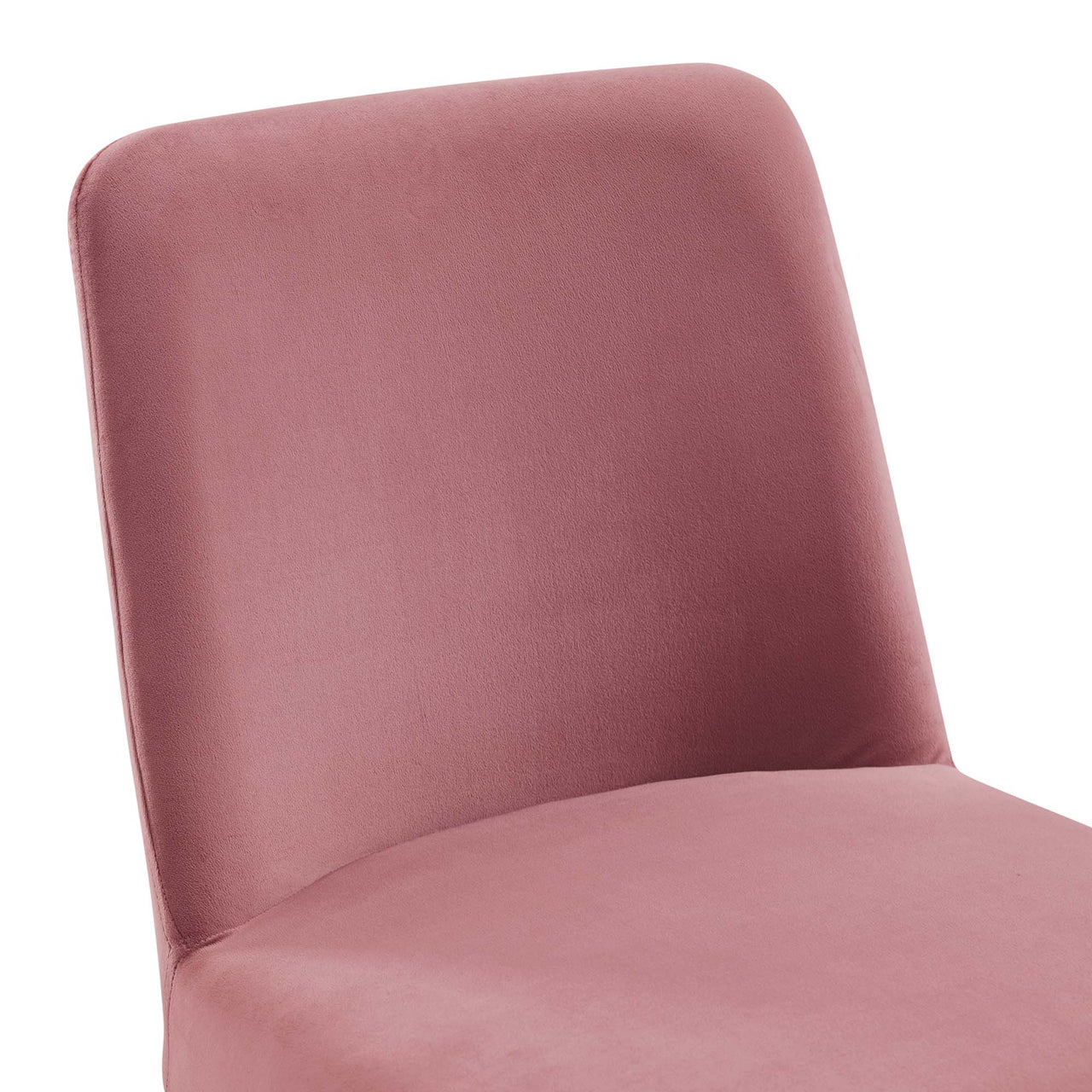 Auralis Velvet Dining Chair Set of 2, Gold & Dusty Rose