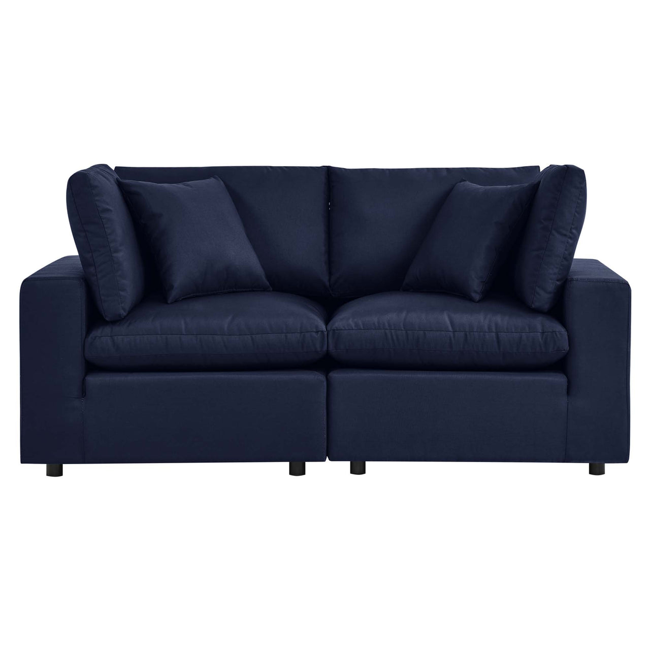 Angelic Alfresco Loveseat Sectional, Navy