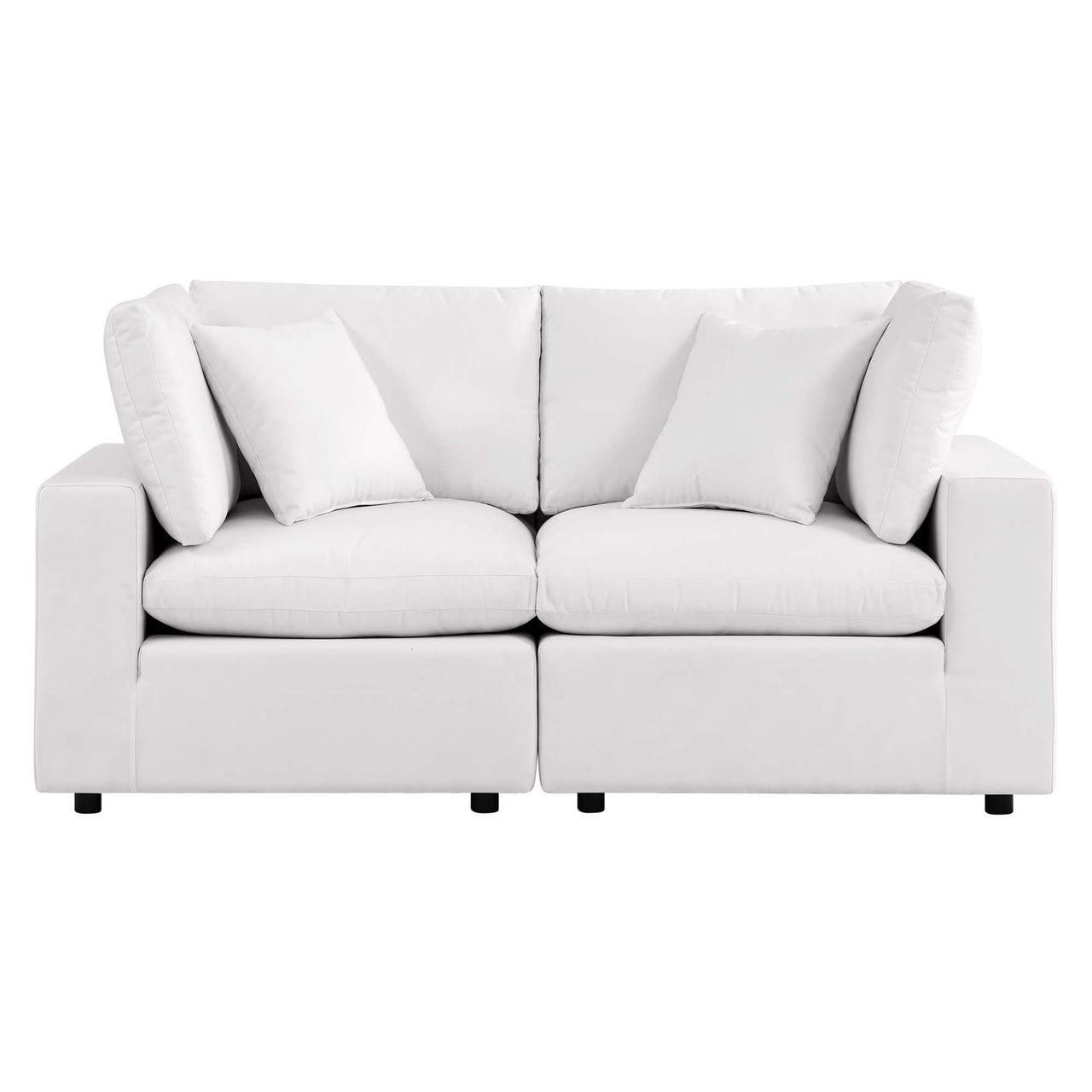 Angelic Alfresco Loveseat Sectional, White