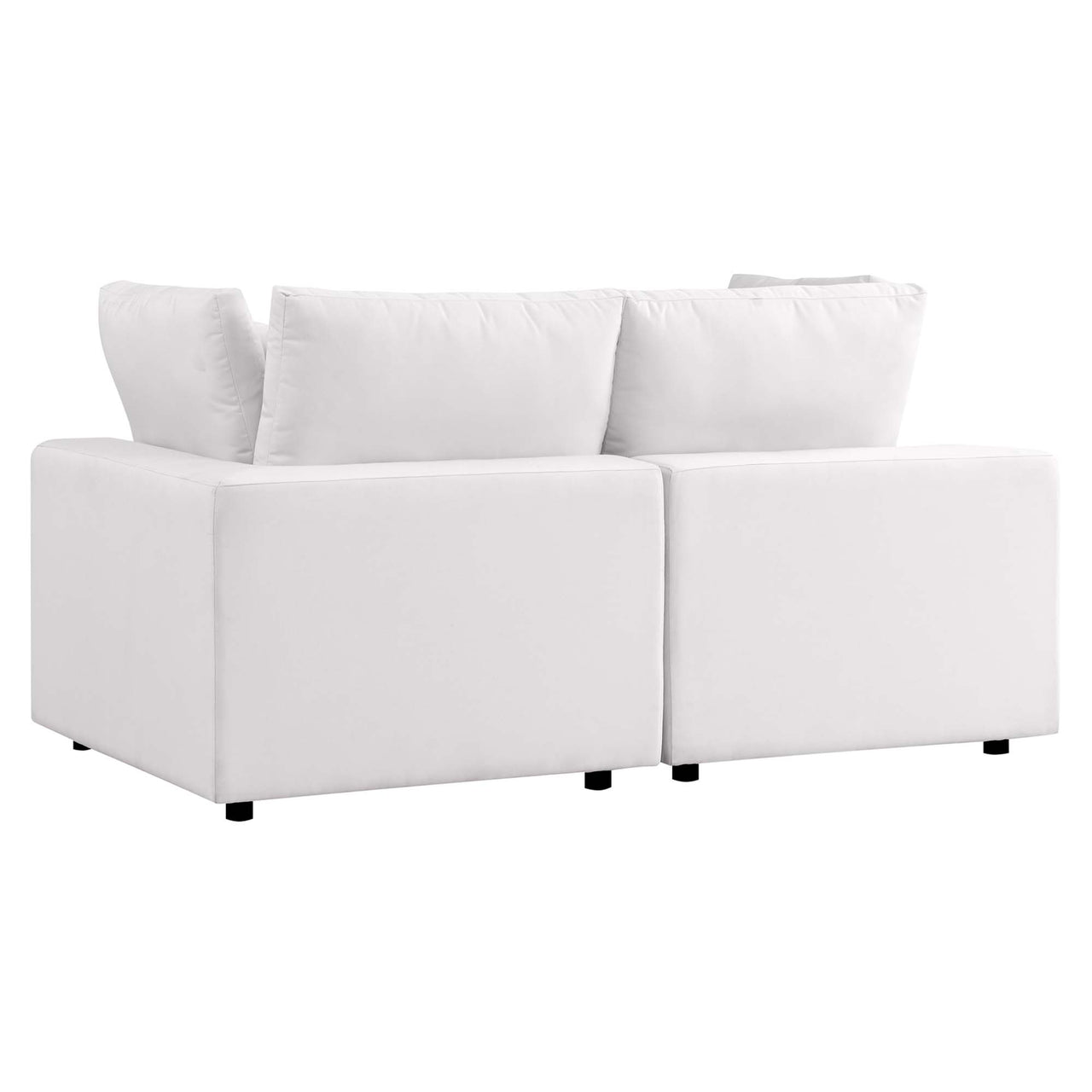 Angelic Alfresco Loveseat Sectional, White