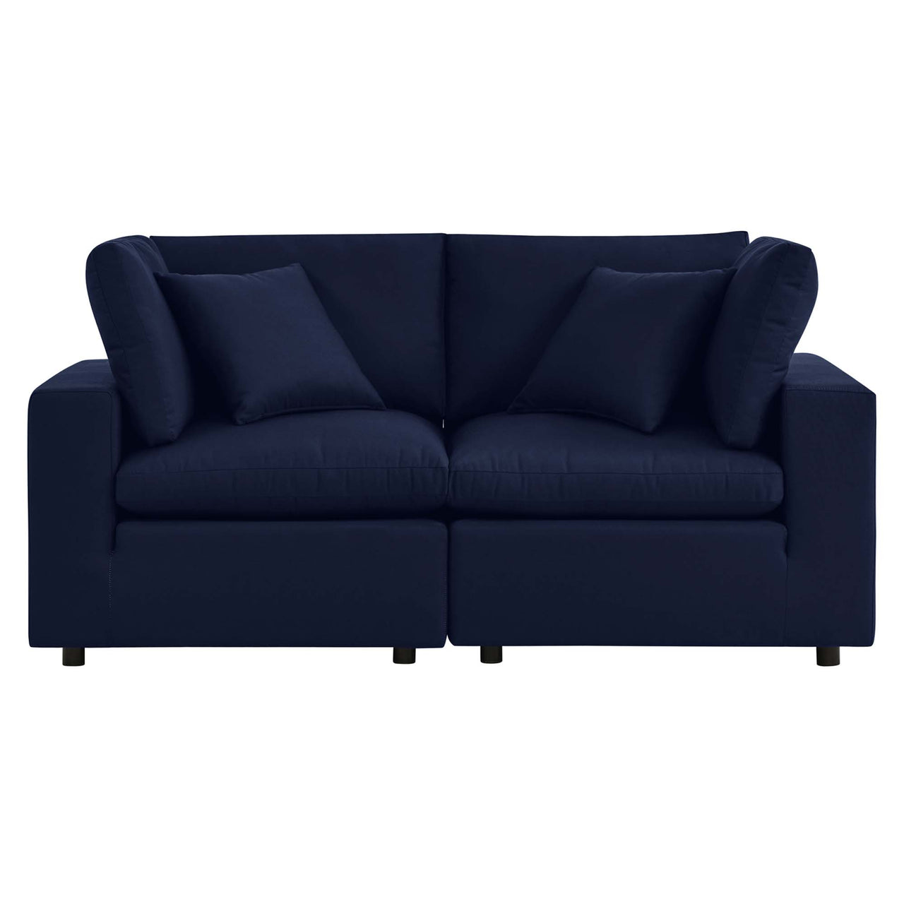 Angelic Sunbrella® Alfresco Loveseat Sectional, Navy