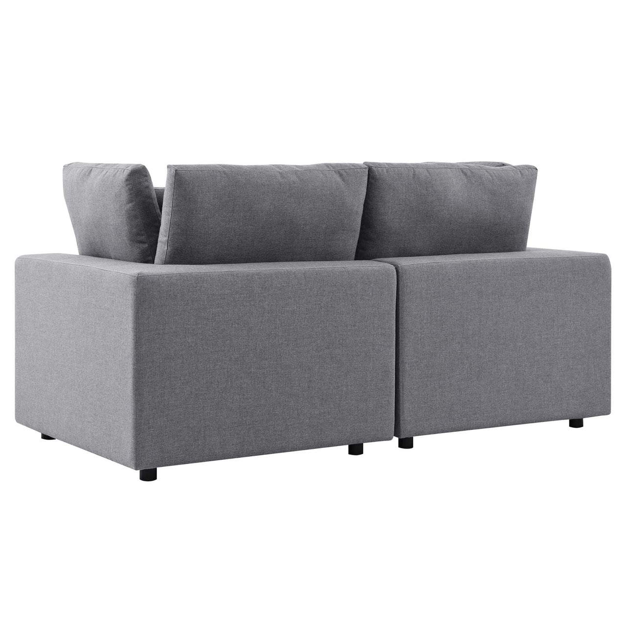 Angelic Sunbrella® Alfresco Loveseat Sectional, Gray