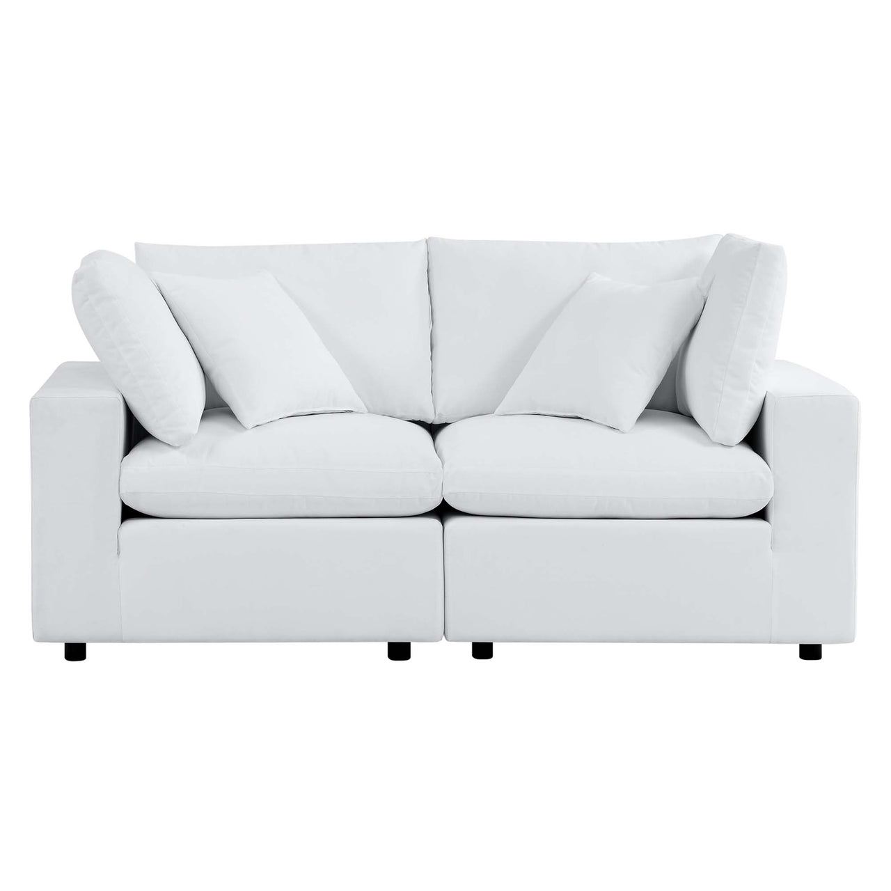 Angelic Sunbrella® Alfresco Loveseat Sectional, White