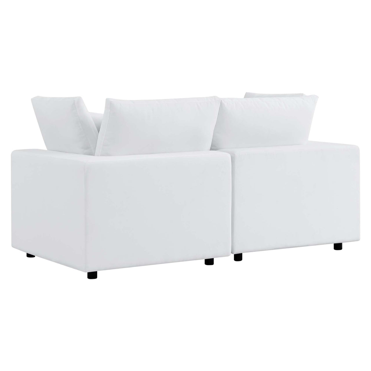 Angelic Sunbrella® Alfresco Loveseat Sectional, White