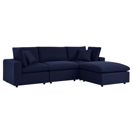 Angelic 4-Piece Sunbrella® Alfresco Sectional, Navy