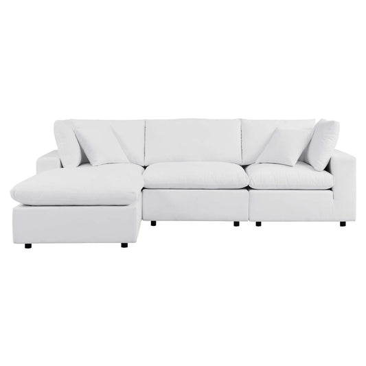 Angelic 4-Piece Sunbrella® Alfresco Sectional, White
