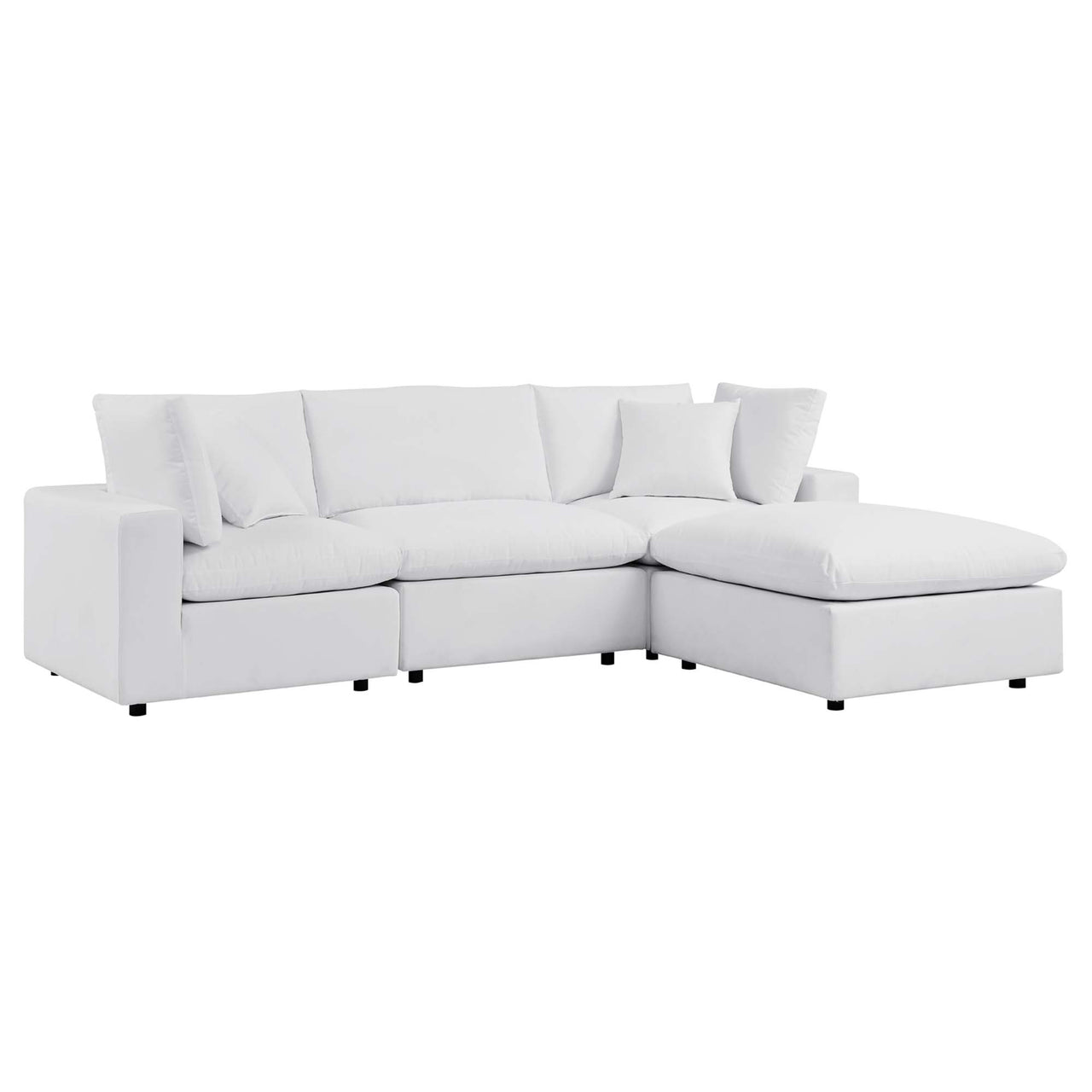 Angelic 4-Piece Sunbrella® Alfresco Sectional, White