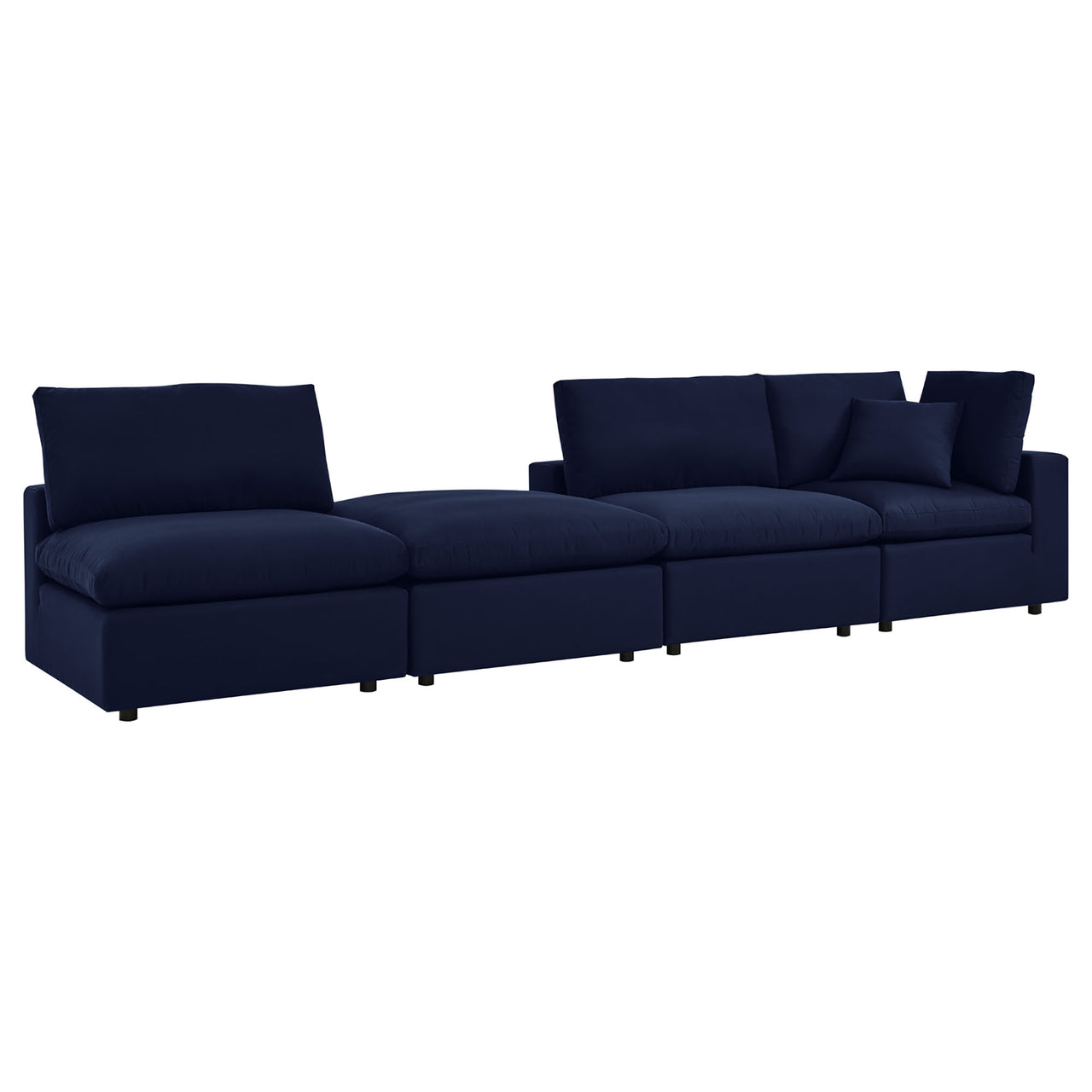 Angelic 4-Piece Sunbrella® Alfresco Sofa Sectional, Navy