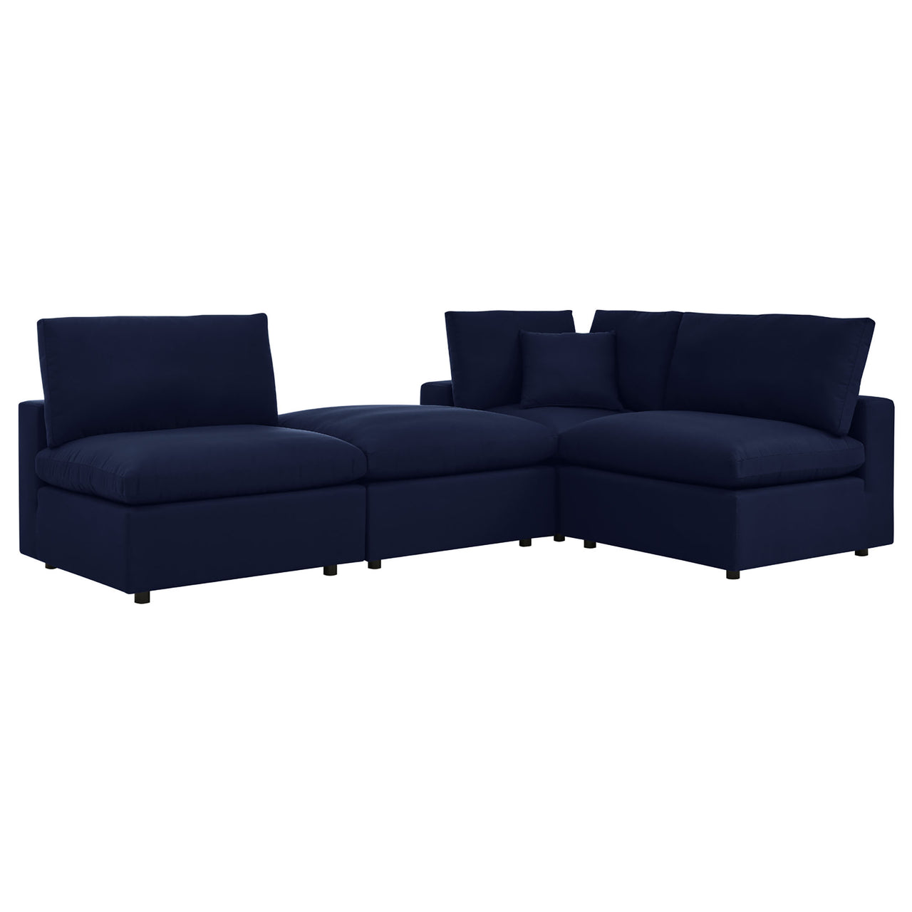 Angelic 4-Piece Sunbrella® Alfresco Sofa Sectional, Navy