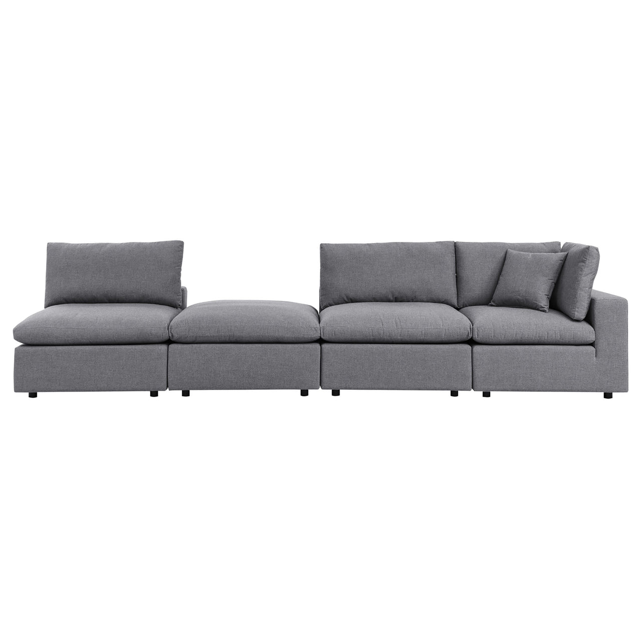 Angelic 4-Piece Sunbrella® Alfresco Sofa Sectional, Gray