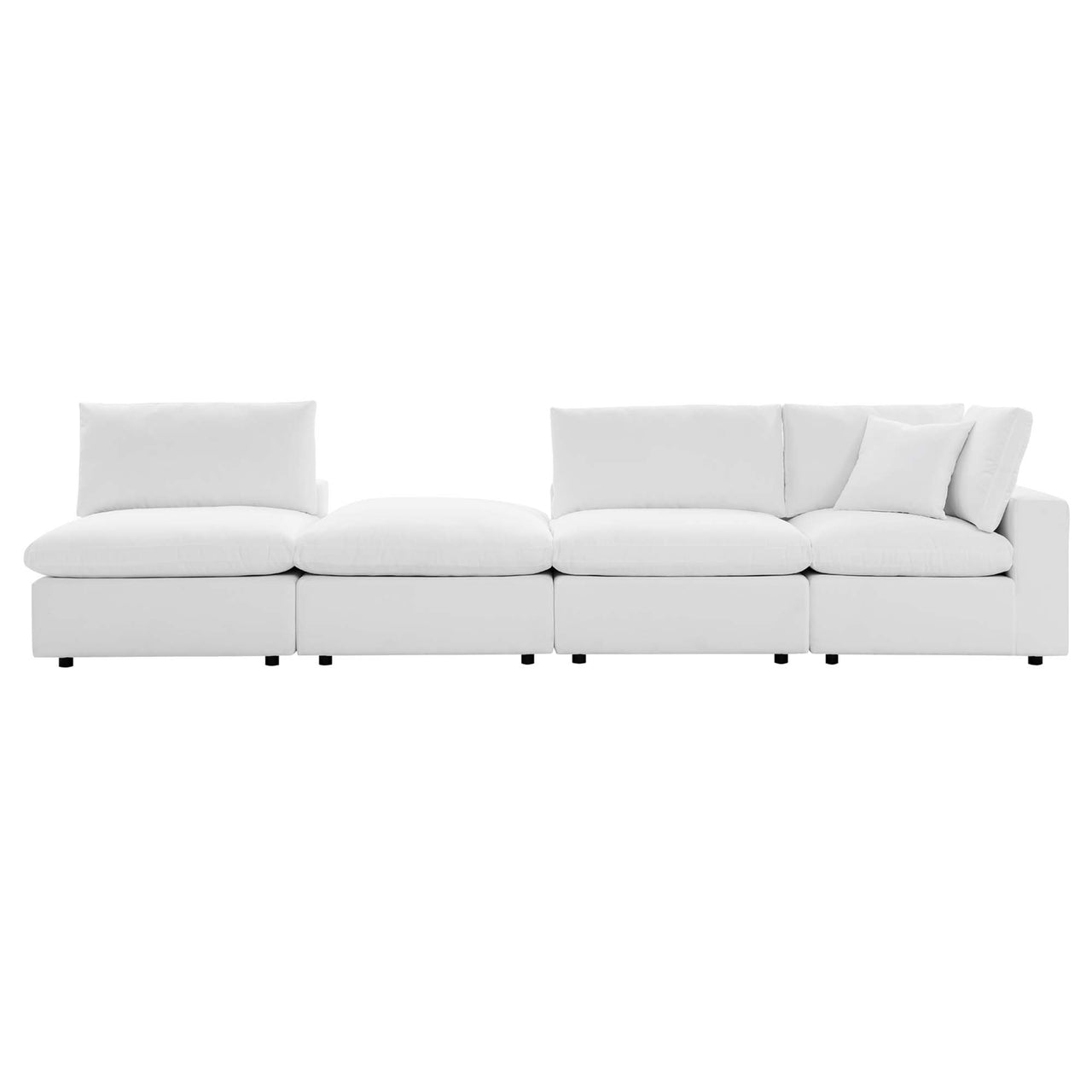 Angelic 4-Piece Sunbrella® Alfresco Sofa Sectional, White