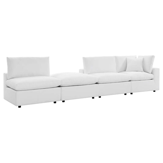 Angelic 4-Piece Sunbrella® Alfresco Sofa Sectional, White