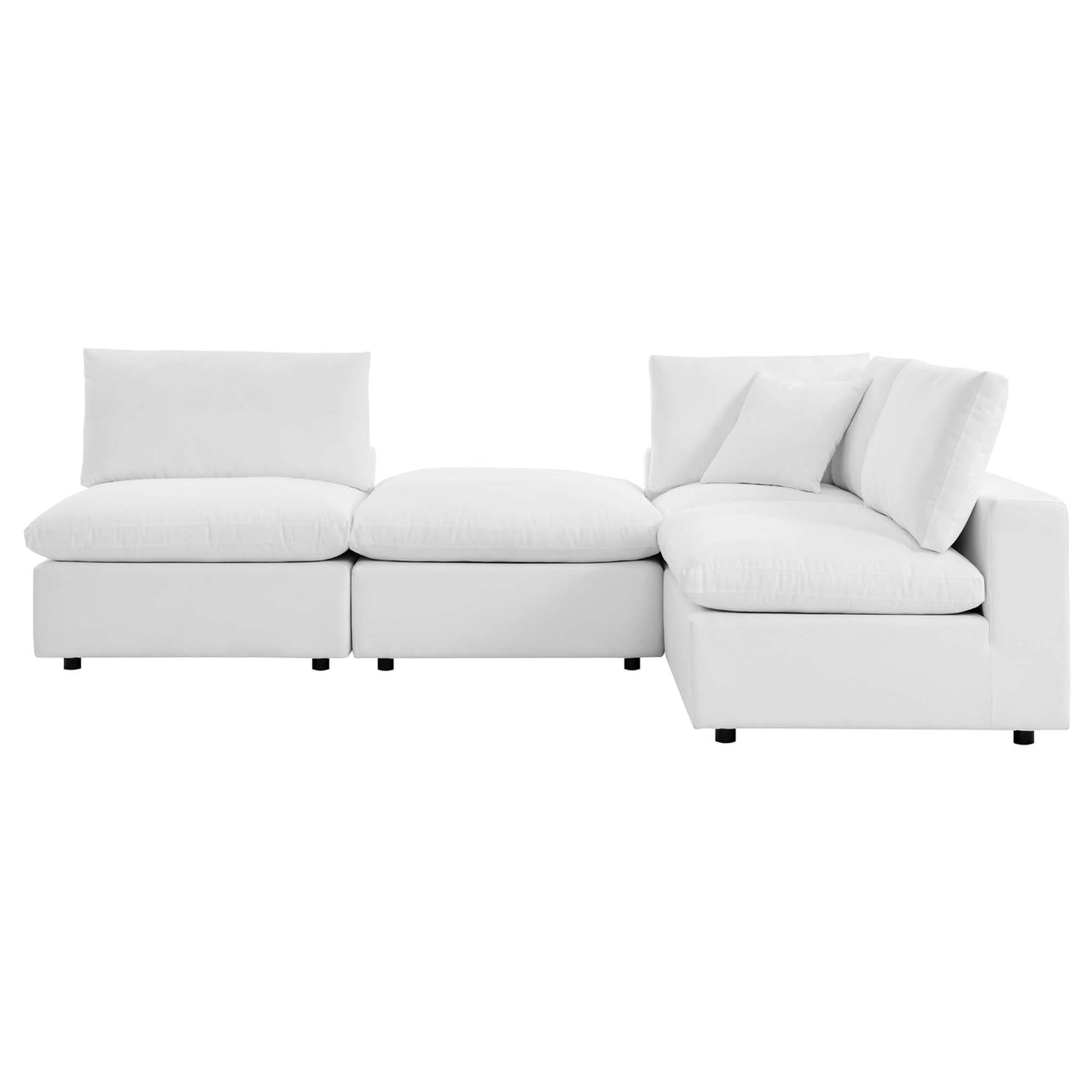 Angelic 4-Piece Sunbrella® Alfresco Sofa Sectional, White