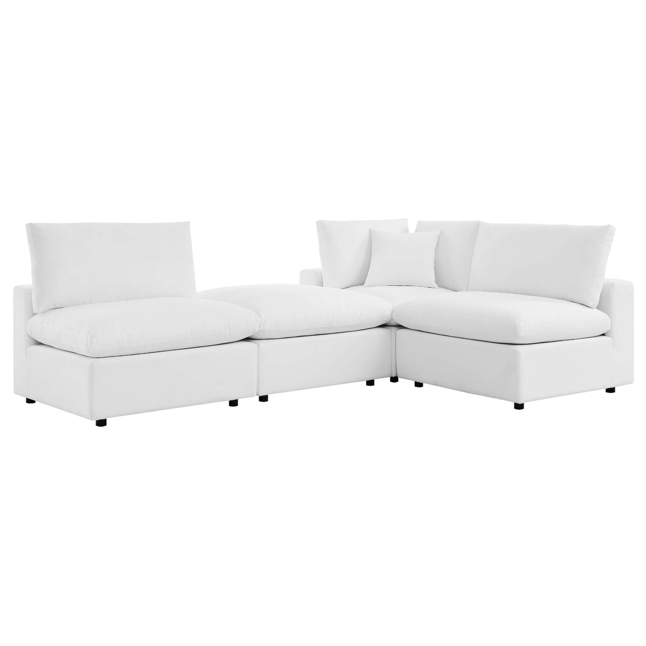 Angelic 4-Piece Sunbrella® Alfresco Sofa Sectional, White