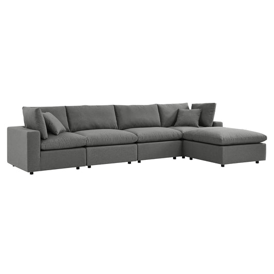 Angelic 5-Piece Alfresco Sectional, Charcoal