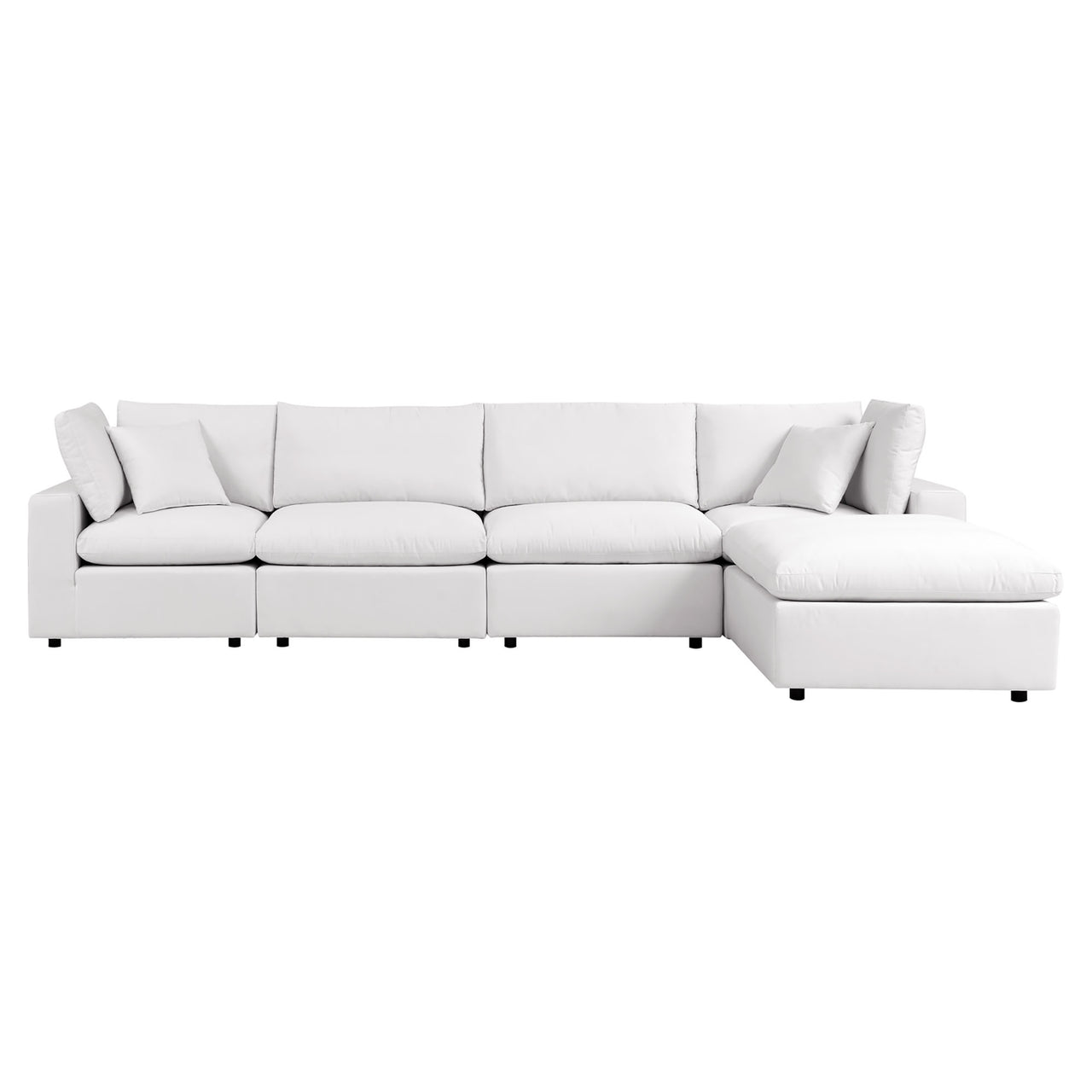 Angelic 5-Piece Alfresco Sectional, White