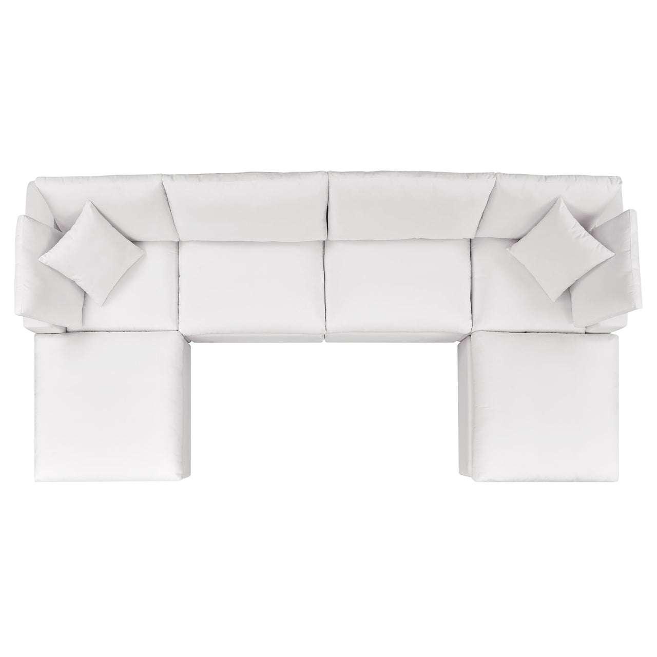 Angelic 6-Piece Alfresco Sectional, White