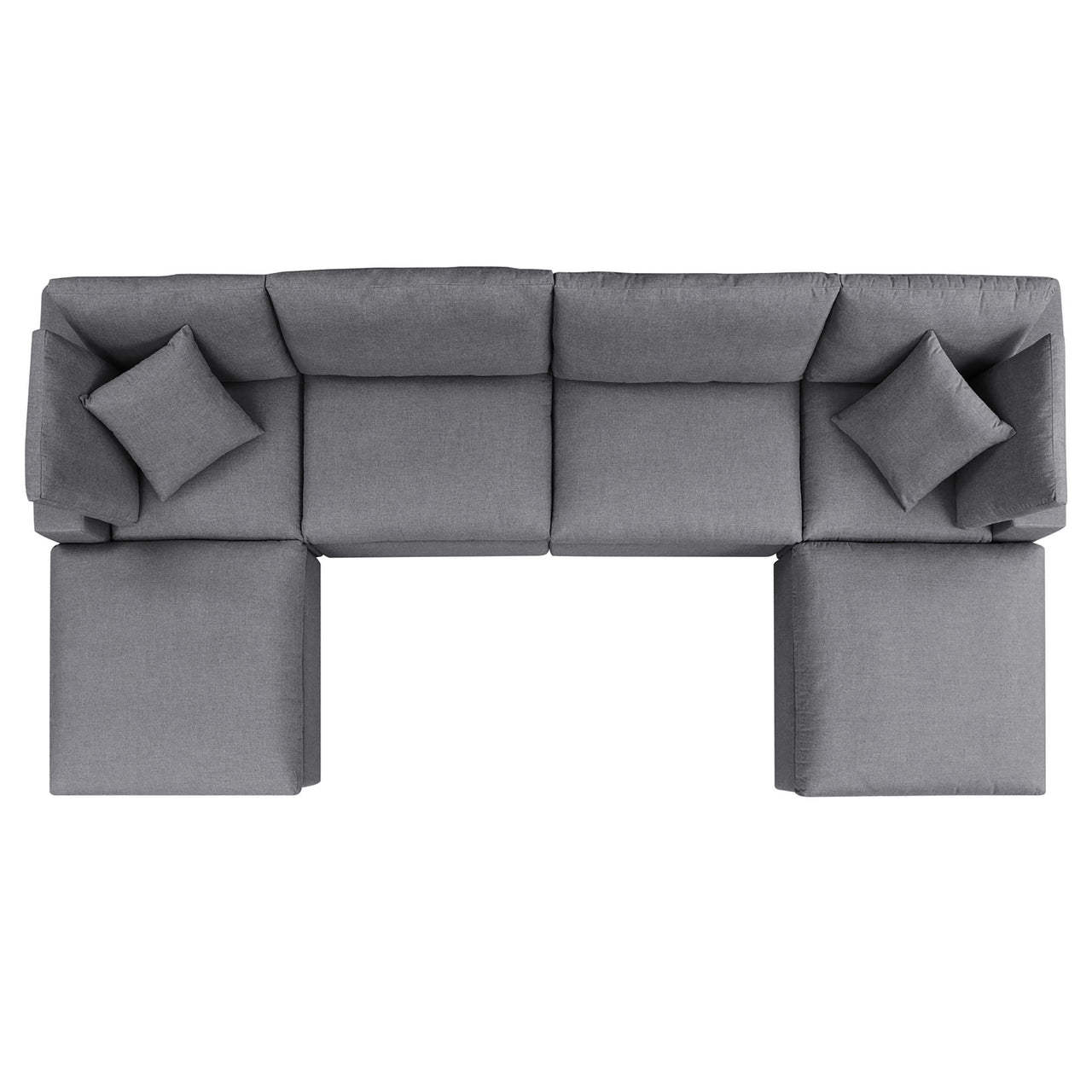 Angelic 6-Piece Sunbrella® Alfresco Sectional, Gray