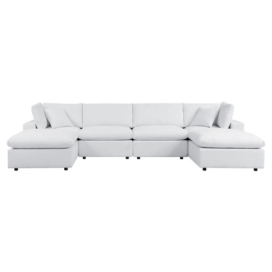 Angelic 6-Piece Sunbrella® Alfresco Sectional, White