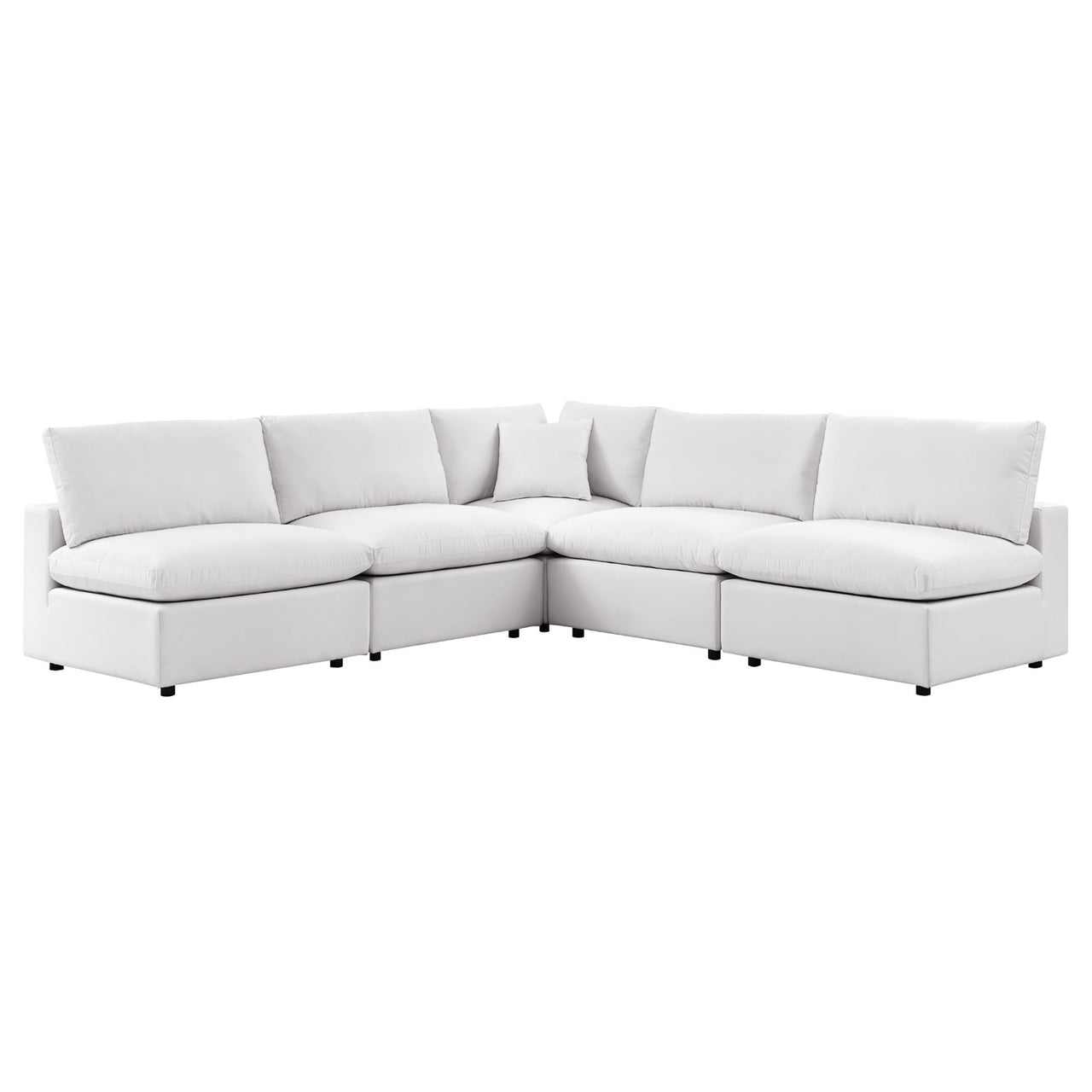 Angelic 5-Piece Alfresco Sectional, White
