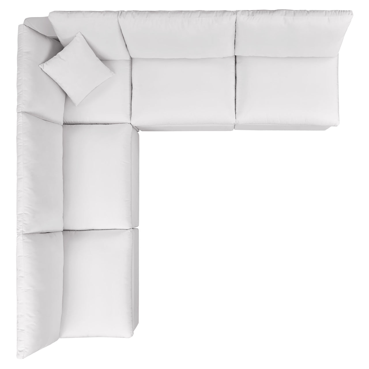 Angelic 5-Piece Alfresco Sectional, White
