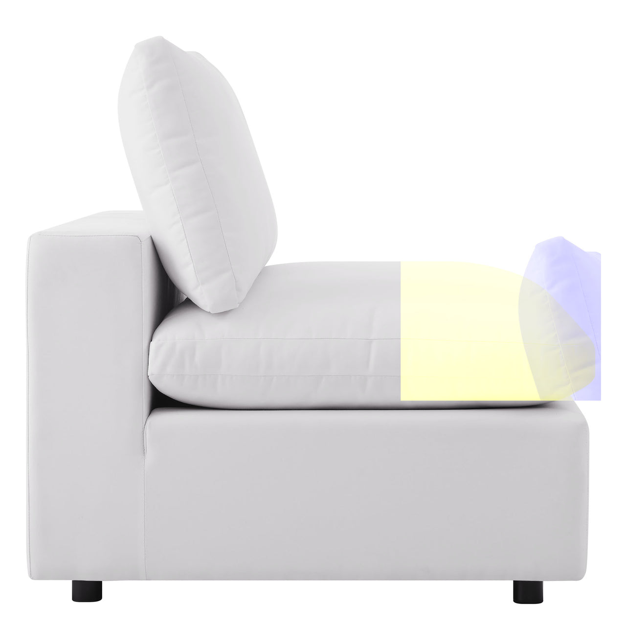 Angelic 5-Piece Alfresco Sectional, White