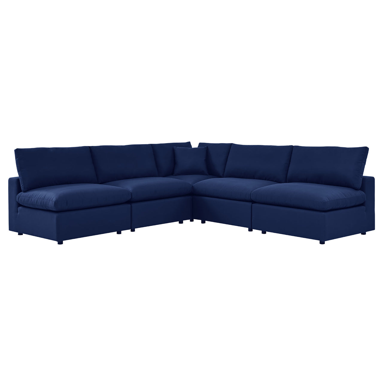 Angelic 5-Piece Sunbrella® Alfresco Sectional, Navy