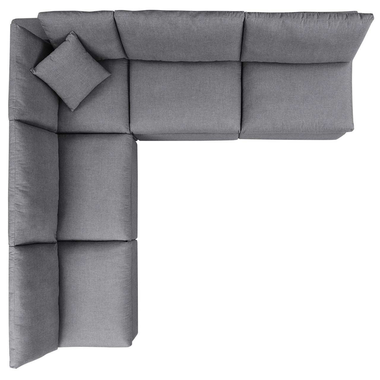 Angelic 5-Piece Sunbrella® Alfresco Sectional, Gray