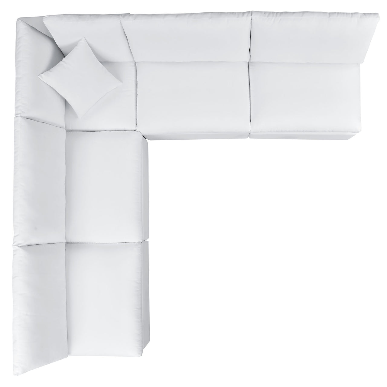Angelic 5-Piece Sunbrella® Alfresco Sectional, White