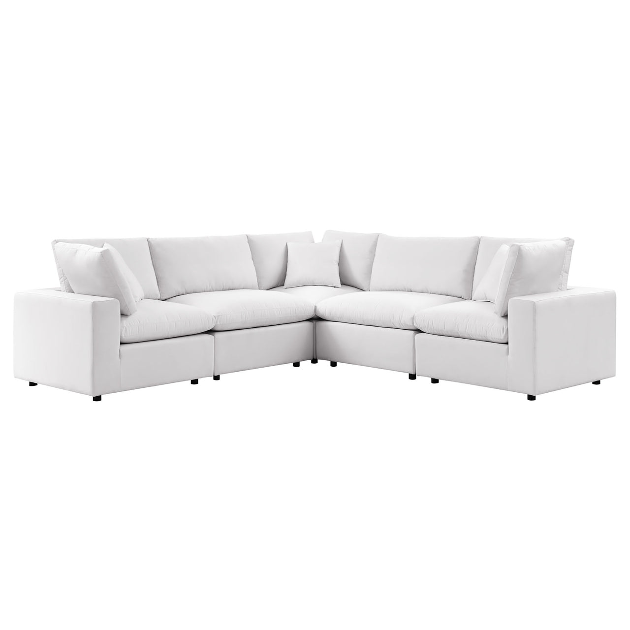 Angelic 5-Piece Alfresco Sectional, White