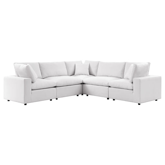 Angelic 5-Piece Alfresco Sectional, White