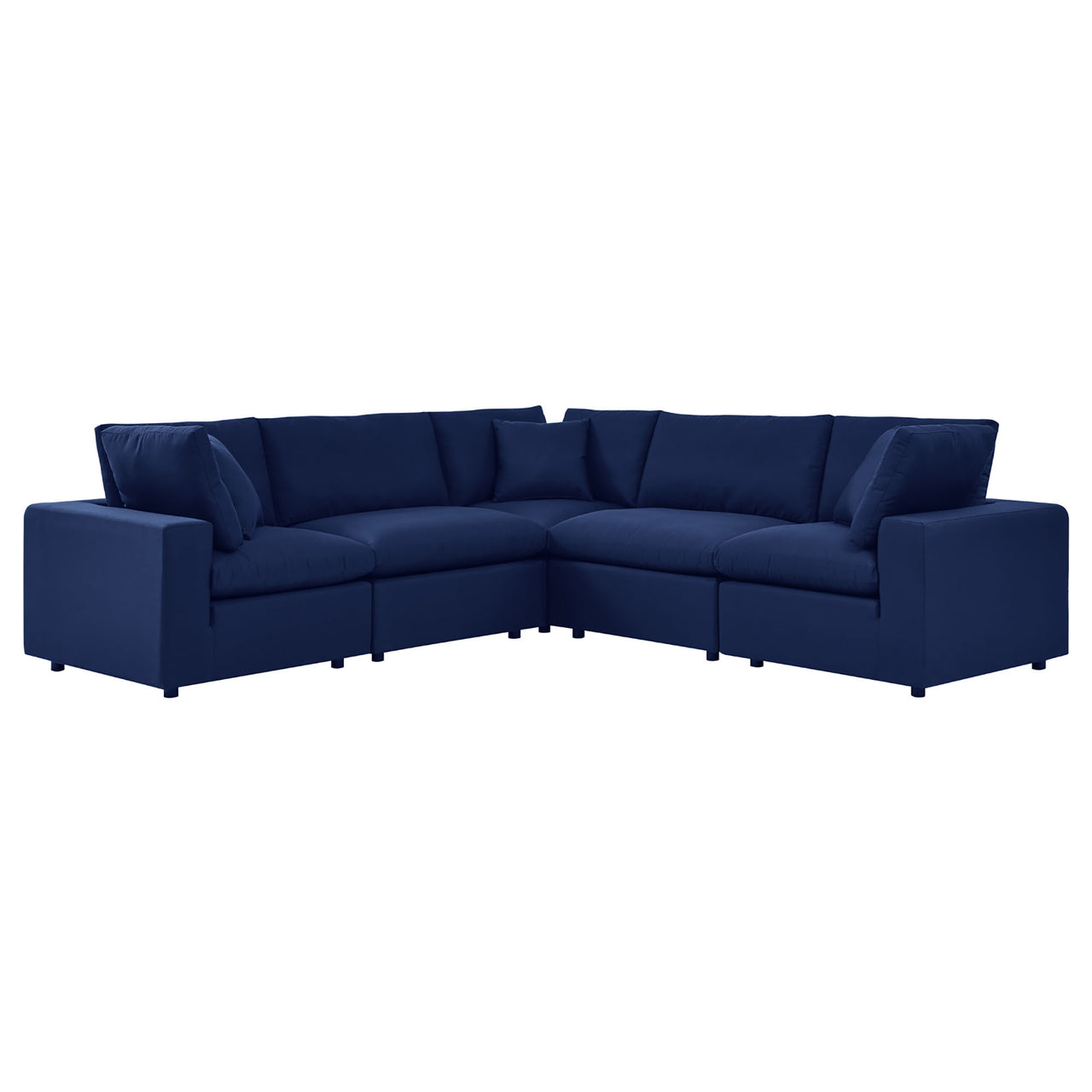 Angelic 5-Piece Sunbrella® Alfresco Sectional, Navy