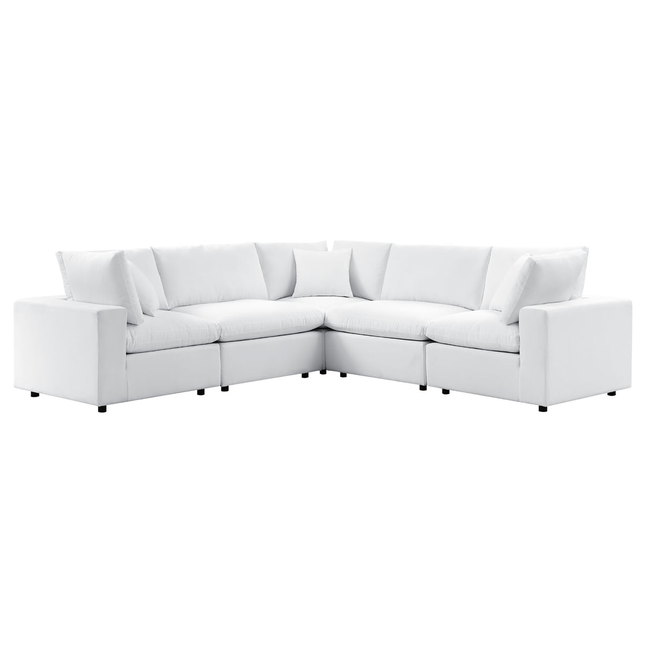 Angelic 5-Piece Sunbrella® Alfresco Sectional, White