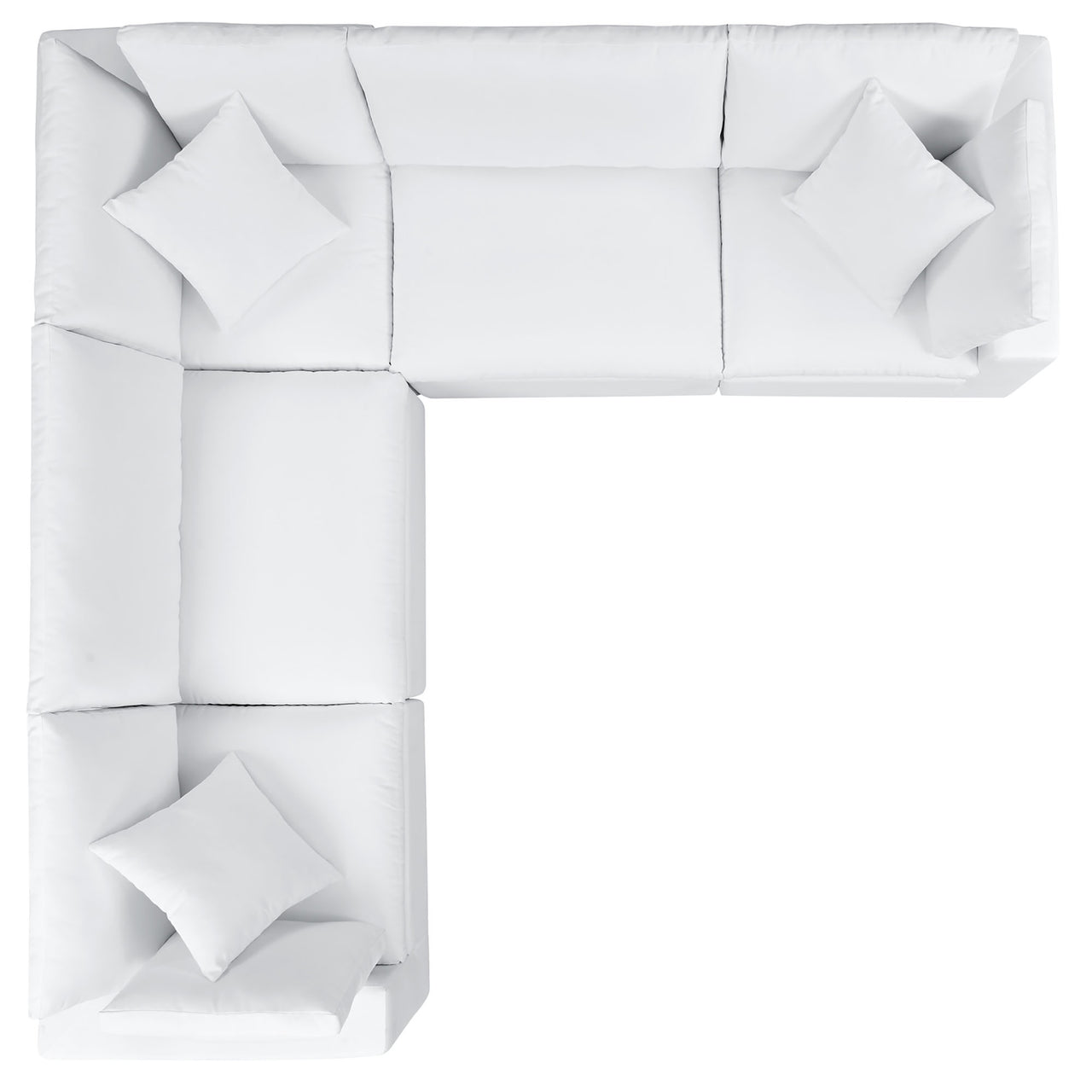 Angelic 5-Piece Sunbrella® Alfresco Sectional, White