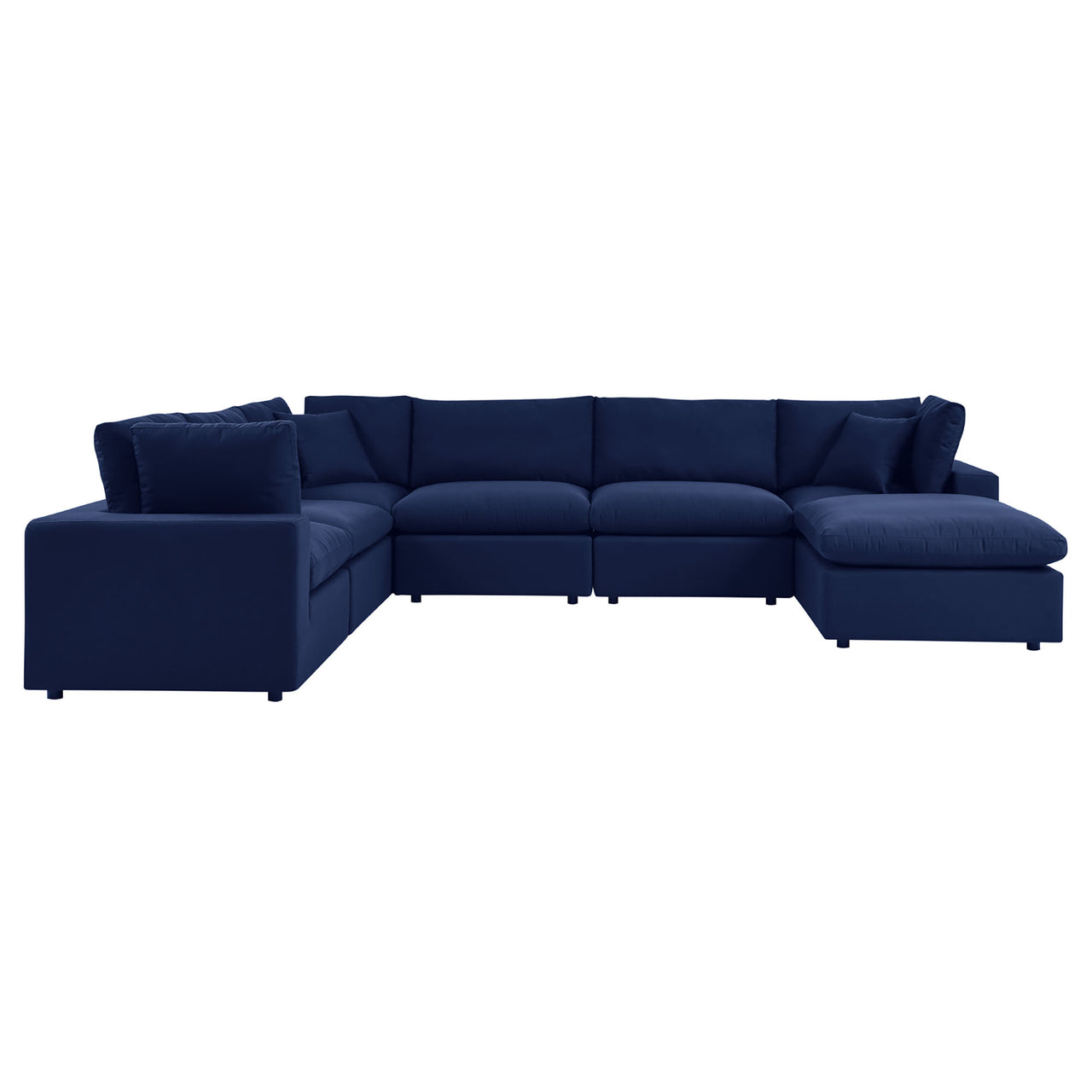 Angelic 7-Piece Sunbrella® Alfresco Sectional, Navy